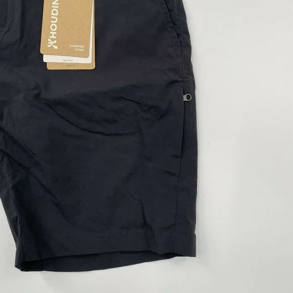 Houdini Women's Liquid Rock Shorts Black sz L Outdoors Hiking Beach Lightweight - Picture 2 of 11